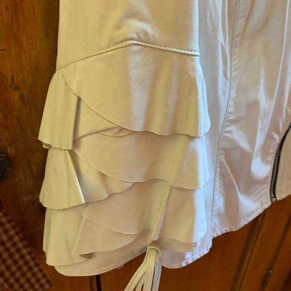 Coat, white, San Francisco, Large, False Leather. - Picture 2 of 10